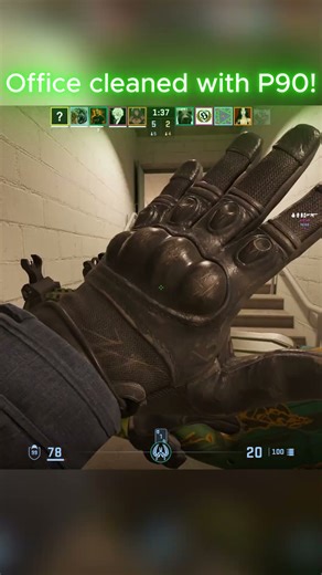 #cs2 P90 Rampage in Office Map | Spray & Pray Domination