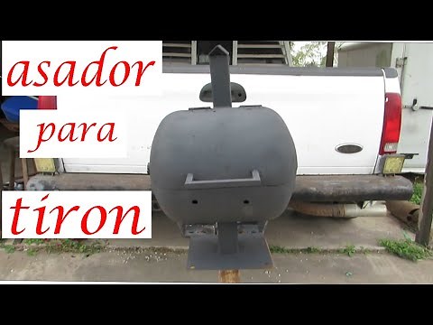 haciendo un asador para tiron de camioneta
