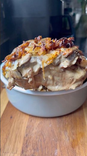 Sweet potato jackets… but loaded with beef stroganoff. #easyrecipe #cooking #familydinner #fypシ