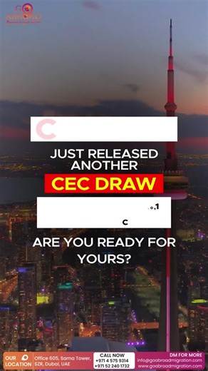 🚨 Canada Immigration Update – New CEC Draw Released!IRCC has issued **1,000 CEC invitations**, continuing the steady draw pattern seen since August.✨ **CRS Cut-off:** 531 — a slight drop giving… | Go Abroad Migration