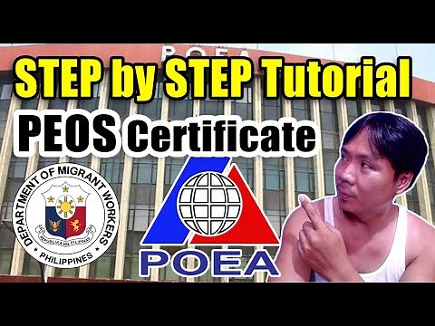 How to Get PEOS Certificate Online 2023 | Step by Step Tutorial