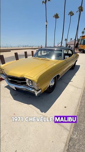 “Goldy” 1971 Chevelle Malibu - Original Placer Gold (53) with a black vinyl roof!