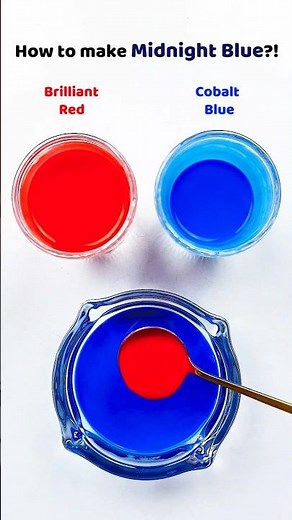 How to make Midnight Blue?! #colormixing #satisfying #asmr #paintmixing