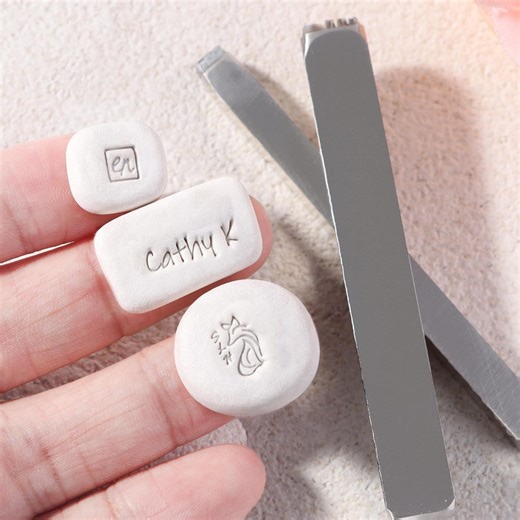 Custom Pottery Stamp | Metal Maker Mark & Signature Stamp for Ceramic Artists | Professional Pottery Tools - Etsy