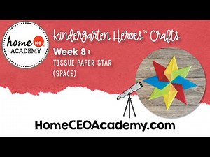 Tissue Paper Stars Craft Tutorial for Kids