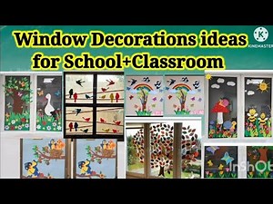 Classroom Window Decorations ideas/School window decorations idea. #theA'Sschoolingsystem