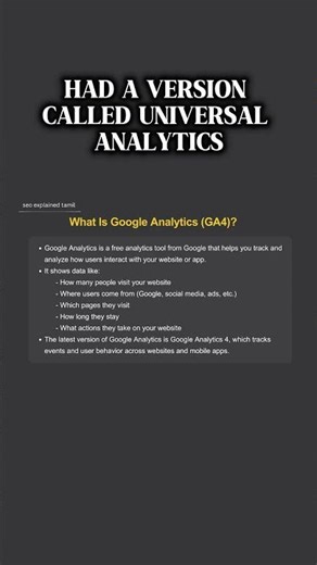 Google Analytics 4 (GA4) tutorial for beginners in Tamil