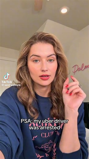 A woman orders an Uber Black after a night out. The car arrives, everything looks right, and she gets in. A few minutes later, a police officer knocks on the driver’s window and asks him to show his app. Instead of cooperating, the driver locks the doors and rolls up the windows; with her still in the back seat.Her heart starts racing. She quietly starts recording on her phone and firmly tells him to follow the officer’s instructions. The driver turns to her and says, “Tell them you got in the c