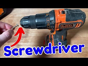 How To Use A Black and Decker Drill As A Screwdriver | Step-by-Step Guide for Beginners