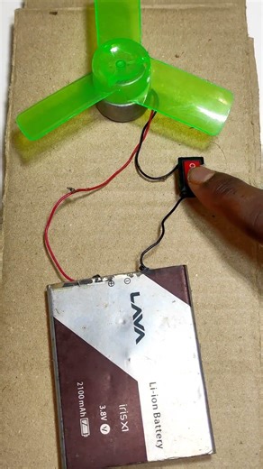 Battery spinning viral project • Dc Motor #dcmotor #experiment #tech #shorts