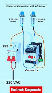 249K views · 2.6K reactions | 2 Wire Proximity AC Sensor Connection with Contactor | 퐄퐥퐞퐜퐭퐫퐨퐧퐢퐜 퐂퐨퐦퐩퐨퐧퐞퐧퐭퐬 | Facebook