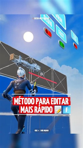 Como EDITAR mais RÁPIDO no Fortnite 📝✅