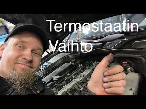 Termostaatin ja paisuntasäiliön vaihto w211 320cdi OM648 Mersuun.