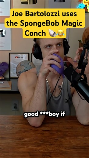 Joe Bartolozzi uses the SpongeBob Magic Conch 🐚😂 #funny #spongebob #joebartolozzi
