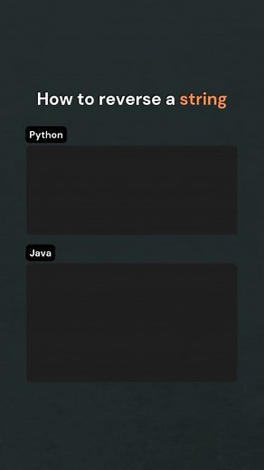 How to reverse a string #ReverseString #PythonVsJava #CodingBasics | Girl_Coder_impressive