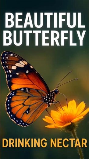 Beautiful Butterflies Drinking Nectar in Slow Motion 🦋✨ | Relaxing Nature Short