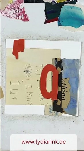 🙌 Dive into my latest e-book and explore 5 key principles of composition. #lydiarink #mixedmedia