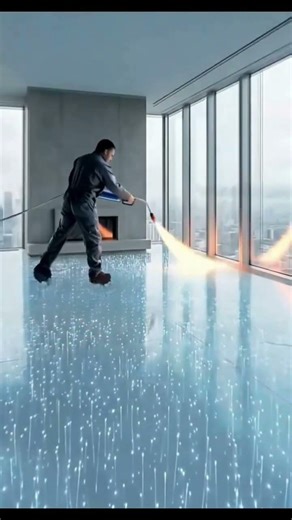 Floor Glows Like a Starry Sky ✨ (Luxury Penthouse Build)