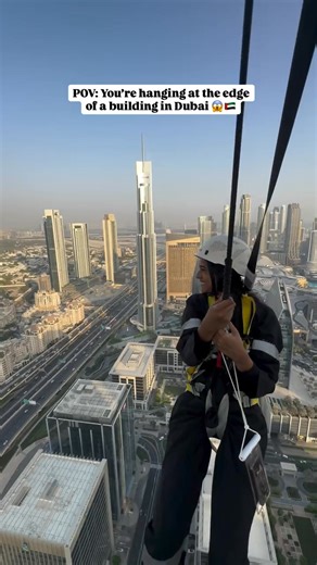 219m up. 53 floors high. Pure adrenaline 😱 Would you dare to take on Dubai’s sky-high thrill? Sky Views Observatory 📸 IG/journeywith_sk #VisitDubai | Visit Dubai