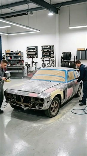 British class meets brutal 7.2L American V8 muscle! . Full teardown and restoration of this 1975
