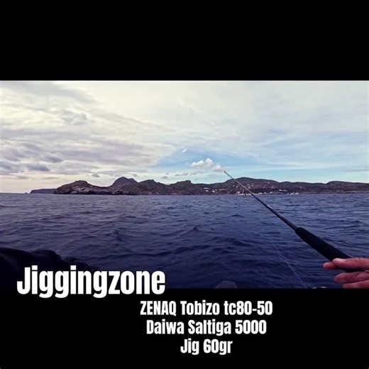 ZENAQ Tobizo tc80-50 jigging in 70m #jigging #mancing #castjigging #fishinggreece #daiwa #saltiga