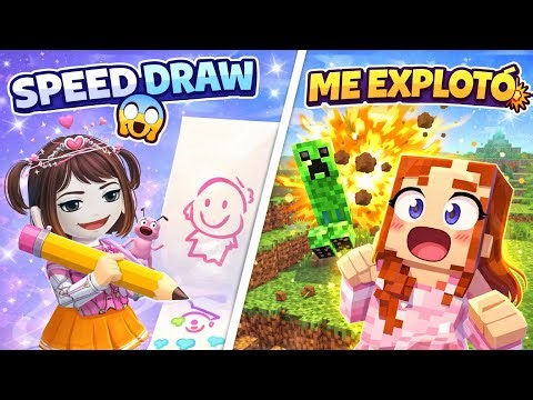 SPEED 🎨 DRAW 💨 vs 💥 CREEPER 😱 ME 💣 EXPLOTÓ 🎮