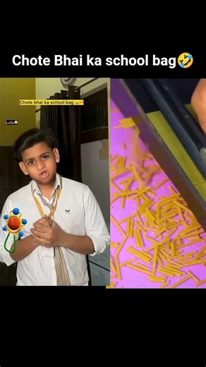 chote Bhai ka school bag 🤣 #shorts #funnyshorts #chumma #school