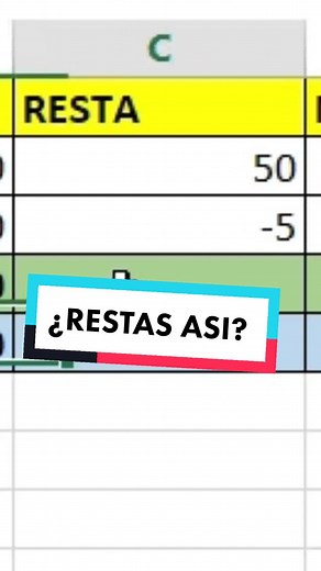 Cómo hacer restas en Excel fácilmente