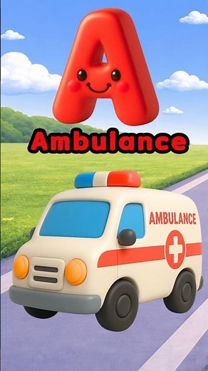 🚗ABC Vehicles Song A–H | Learn Alphabet & Vehicle Names for Kids