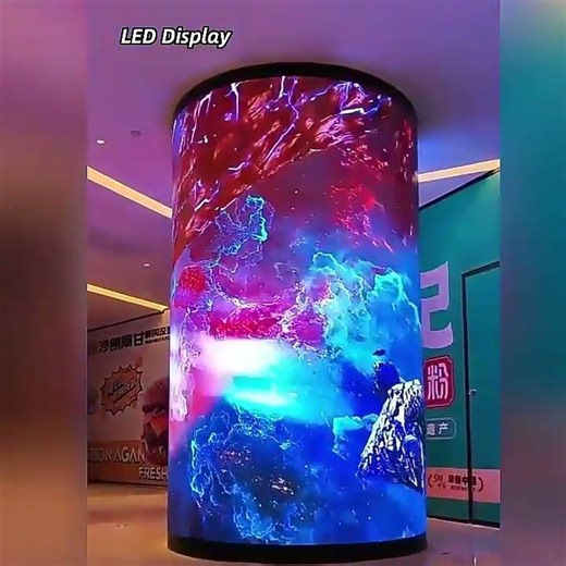 🔥 LED Cylinder & Flexible LED Screen 🔥#junchendisplay #ledcylinder #flexiblescreen #flexibleledscr