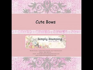 Stampin' Up! - Make Cute Bows with the Envelope Punch Board
