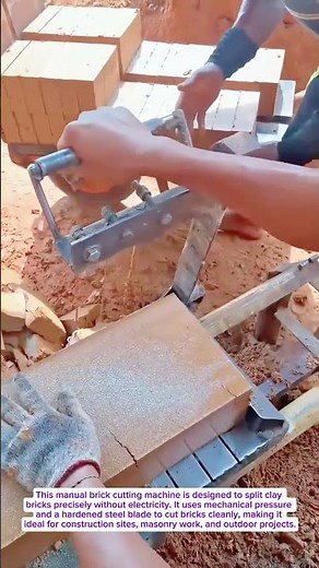 Satisfying Brick Cutting Machine | Manual Brick Splitter Tool That Works Perfectly