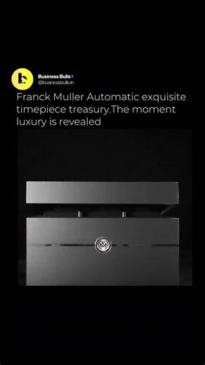 Business Bulls | AI on Instagram: "The Franck Muller automatic opening watch box turns storage into a luxury experience. With smooth motorized motion, premium materials, and precision engineering, it reflects high-end watch accessories, elite craftsmanship, and ultra-luxury presentation. This isn’t just a box, it’s a grand reveal for a masterpiece. #BusinessBulls #FranckMuller #LuxuryWatchBox #WatchCollectors #UltraLuxury"