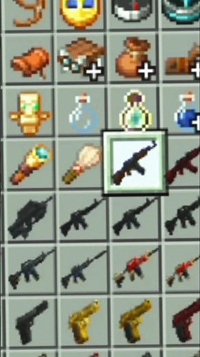 best gun mod in Minecraft bedrock #game #minecraft #gaming #minecraftgameplay