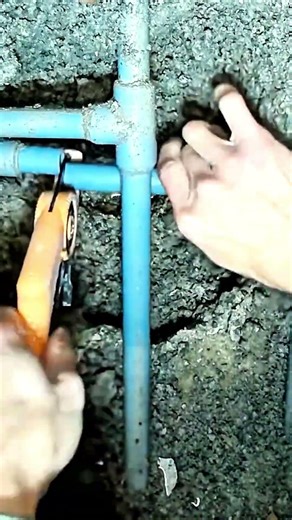 Pipeline Installation During Concrete Pouring | Construction Process #shorts