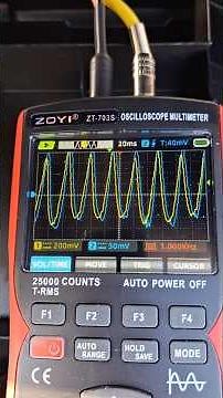 ROTKEE PDS vs. DIY Pressure Pulse Sensor in Exhaust. ZOYI ZT-703S Scope.