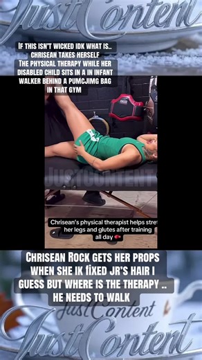 Chrisean Rock's Physical Therapy Session with Disabled Child Present