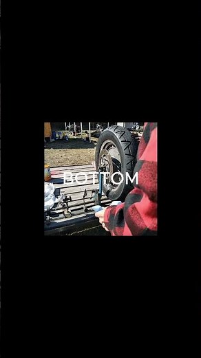 The gravity trick for perfect wheel balance #motorcycle #technique