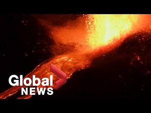 Italy’s Mount Etna shoots lava in spectacular night eruptions