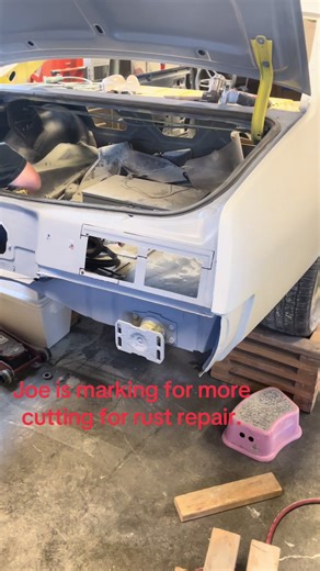 Nova Update. More rust repair #builtnotbought #highschoolcar #chevynova