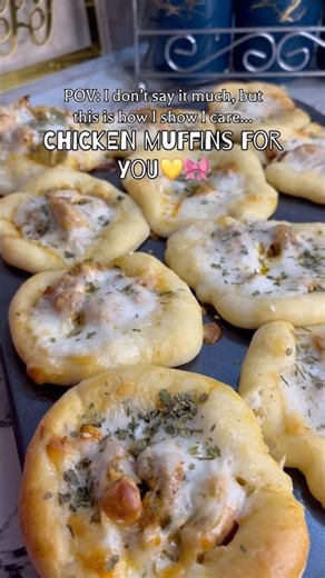 Chicken Muffins for you💛🎀 Recipe in description!