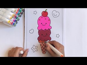 🍦Cute Ice Cream Coloring🍭