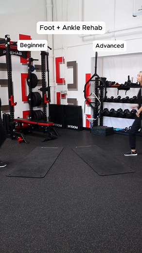 Looking to level up your foot and ankle rehab? Start with these progressions! Rehab for your foot and ankle should involve strengthening the calf muscles, the small intrinsic muscles of the feet, muscles of the hip and core and yes, balance and proprioception training. Appropriate rehab following a foot and ankle injury is crucial because let's face it, the foot and ankle serve a pretty important role in our everyday lives. As a result, we don't want a nagging injury to hold us back! Ensure you