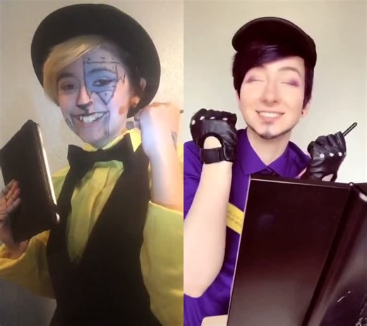 Golden Freddy FNAF Cosplay Duet with Mythicallity