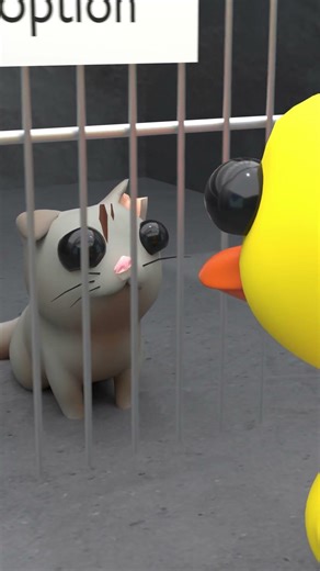 Unwanted cat get's adopted 😿🐈 #animation #adoption #cats