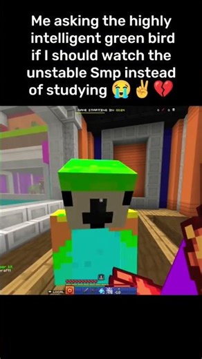 It's better than studying ngl 🙏🙏🙏🙏 Minecraft Unstable Smp #shorts #memes