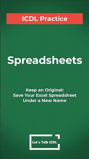 How To Save Your Excel Spreadsheet Under a New Name