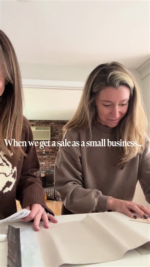 2 years in and every sale is still so exciting to us! Not sure we’ll ever stop texting each other ‘yay!!’ when we get a sale 🤣 #smallbusiness #femalefounders #buildingabrand #celebration #sales