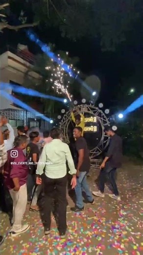 Dj setup Jay Bhawani Road nashik 14thMay 20234 Sharpy10 LED15 paper cold pyro1 smokeRound truss