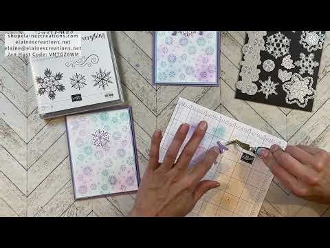 Snowflake Watercolor Christmas Cards! Stampin' Up! Sweet Stampin'